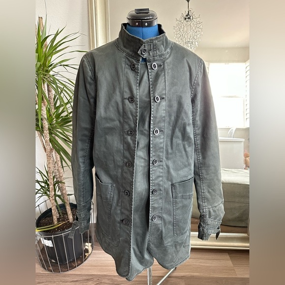 Vintage Free People Field Coat Double Button Military Style Size M - Picture 1 of 12